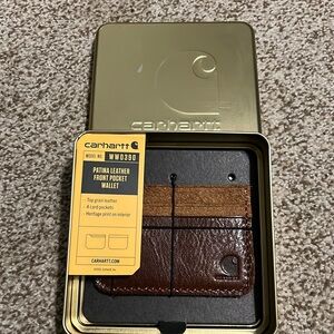 Carhartt Patina Leather Front Pocket Wallet NIB